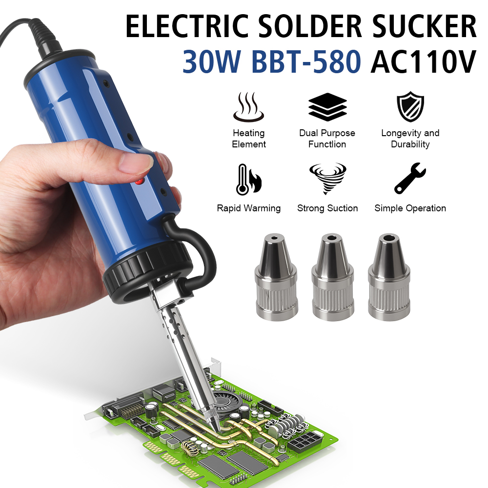 Desoldering Pump Electric Vacuum Station - Nouvelle Machine à dessouder, ventouse en