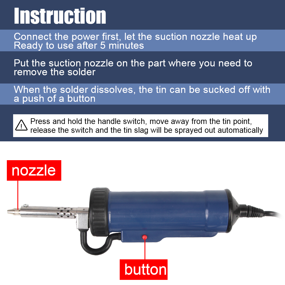 Pompe à Souder Électrique avec - Desoldering Pump Electric Vacuum Station avis et prix
